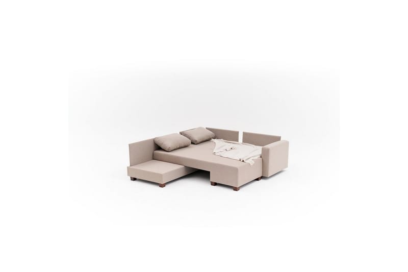 Sufian Hörnbäddsoffa 4-sits - Beige - Möbler - Vardagsrum - Bäddsoffor - Hörnbäddsoffa