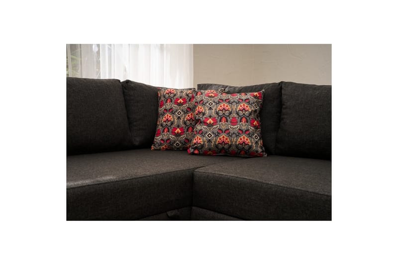 Sufian Soffa med Schäslong 4-sits - Antracit - Möbler - Vardagsrum - Bäddsoffor - Hörnbäddsoffa