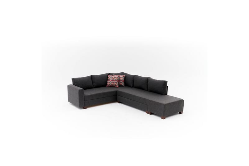 Sufian Soffa med Schäslong 4-sits - Antracit - Möbler - Vardagsrum - Bäddsoffor - Hörnbäddsoffa