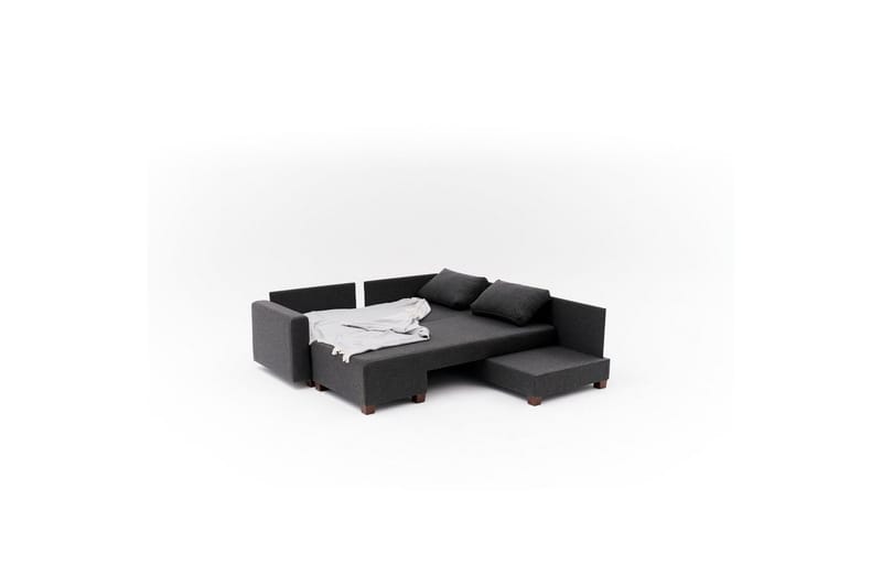 Sufian Soffa med Schäslong 4-sits - Antracit - Möbler - Vardagsrum - Bäddsoffor - Hörnbäddsoffa