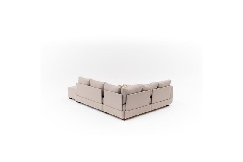 Sufian Soffa med Schäslong 4-sits - Beige - Möbler - Vardagsrum - Bäddsoffor - Hörnbäddsoffa