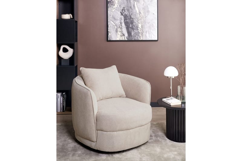 Svängbar fåtölj Andalen - Beige - Möbler - Vardagsrum - Fåtöljer