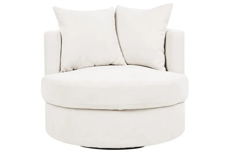 Svängbar fåtölj Dalby - Beige - Möbler - Vardagsrum - Fåtöljer