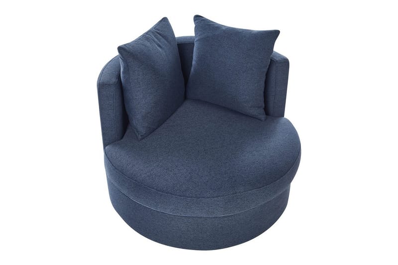 Svängbar fåtölj Dalby - Blå - Möbler - Vardagsrum - Fåtöljer
