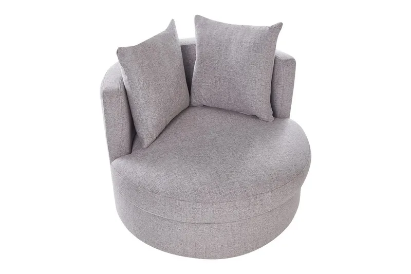 Svängbar fåtölj Dalby - Grå - Möbler - Vardagsrum - Fåtöljer