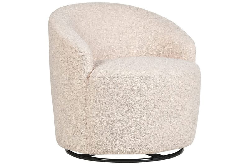 Svängbar fåtölj Davik - Beige, svart - Möbler - Vardagsrum - Fåtöljer