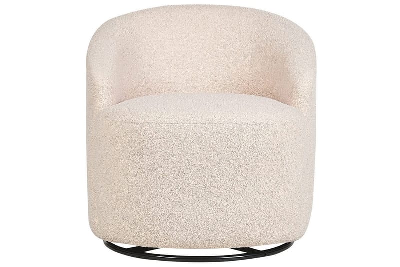 Svängbar fåtölj Davik - Beige, svart - Möbler - Vardagsrum - Fåtöljer