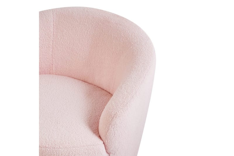 Svängbar fåtölj Davik - Rosa, Svart - Möbler - Vardagsrum - Fåtöljer