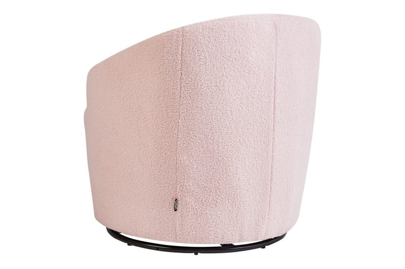 Svängbar fåtölj Davik - Rosa, Svart - Möbler - Vardagsrum - Fåtöljer