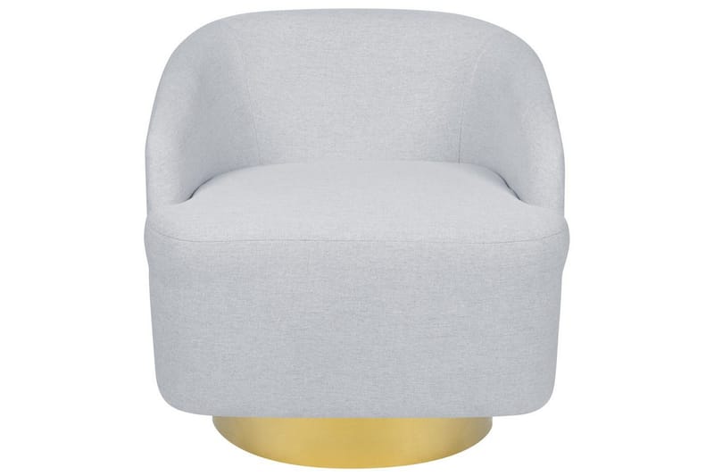 Svängbar fåtölj Lavik - Grå, guld - Möbler - Vardagsrum - Fåtöljer