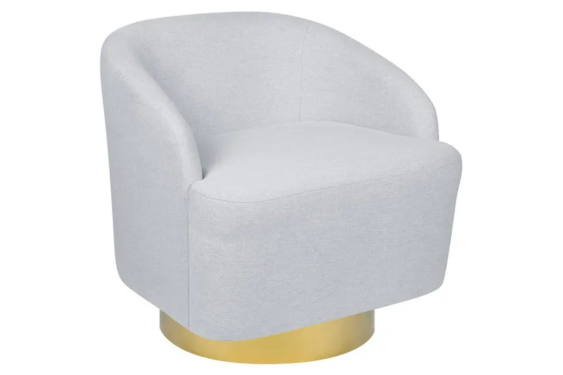 Svängbar fåtölj Lavik, Grå, guld