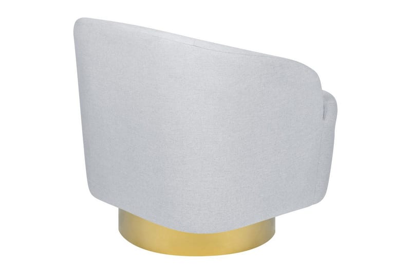 Svängbar fåtölj Lavik - Grå, guld - Möbler - Vardagsrum - Fåtöljer