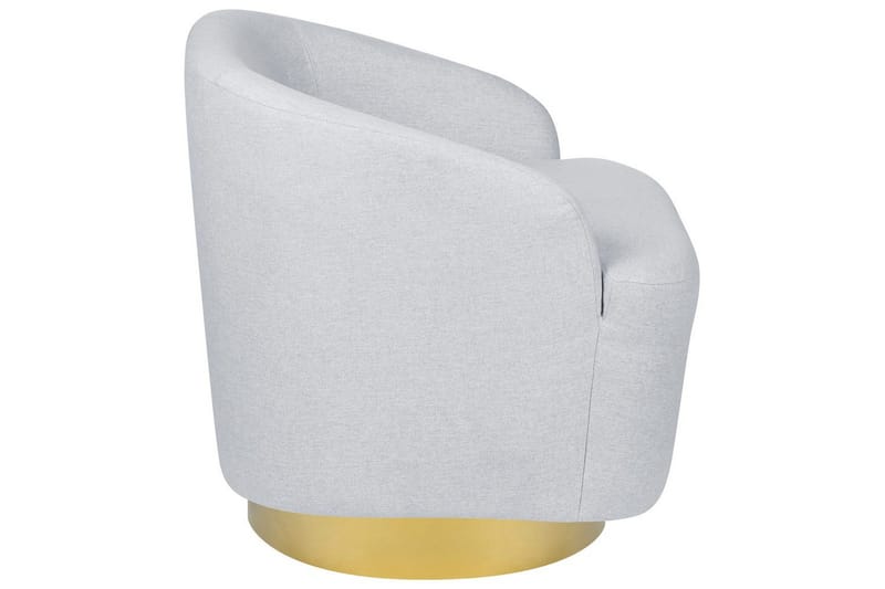 Svängbar fåtölj Lavik - Grå, guld - Möbler - Vardagsrum - Fåtöljer