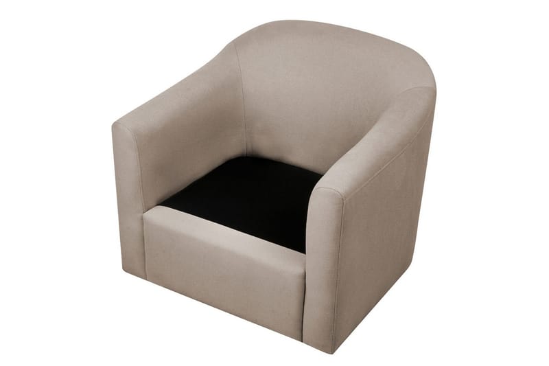 Svängbar fåtölj Magnor - Beige, svart - Möbler - Vardagsrum - Fåtöljer