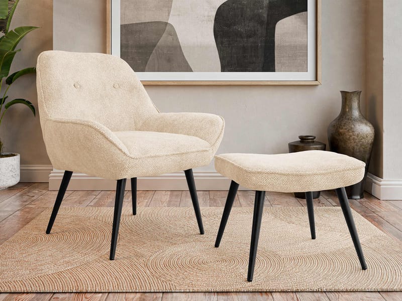 Sylvar Fåtölj - Beige - Möbler - Vardagsrum - Fåtöljer