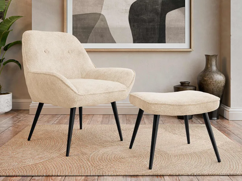 Sylvar Fåtölj - Beige - Möbler - Vardagsrum - Fåtöljer