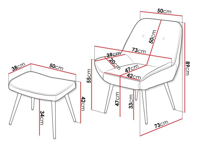 Sylvar Fåtölj - Grå - Möbler - Vardagsrum - Fåtöljer