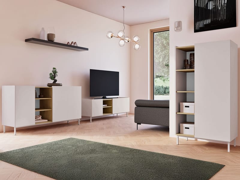 Tavrin Möbelset För Vardagsrum - Beige - Möbler - Vardagsrum - Möbelset för vardagsrum