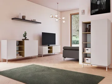 Tavrin Möbelset För Vardagsrum - Beige - Möbler - Vardagsrum - Möbelset för vardagsrum