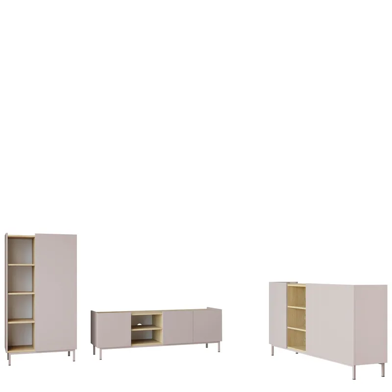 Tavrin Möbelset För Vardagsrum, Beige