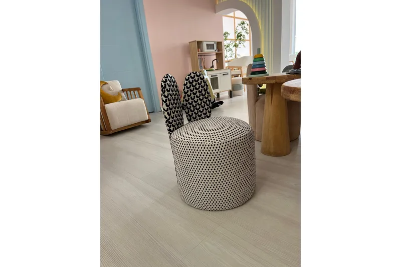 Tavsan Fåtölj - Svart/Vit - Barn & bebis - Barnmöbler - Barnstolar & fåtöljer - Barnfåtölj