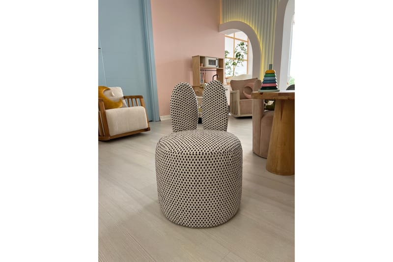 Tavsan Fåtölj, Svart/Vit