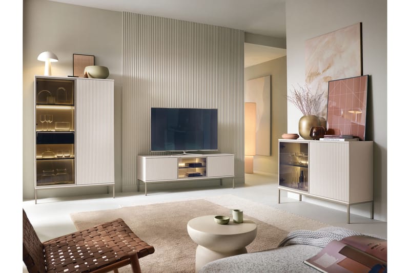 Tenorio Möbelset För Vardagsrum - Beige - Möbler - Vardagsrum - Möbelset för vardagsrum