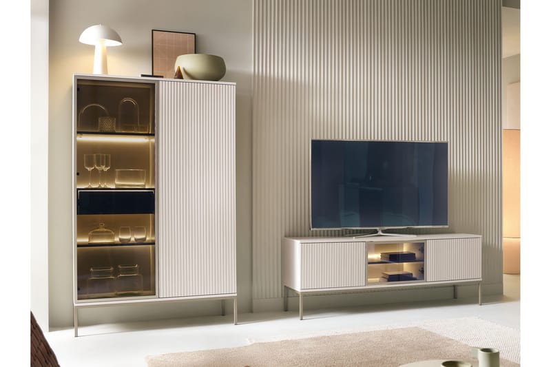 Tenorio Möbelset För Vardagsrum - Beige - Möbler - Vardagsrum - Möbelset för vardagsrum