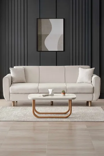 Torlan 3-sits Soffa - Beige - Möbler - Vardagsrum - Bäddsoffor