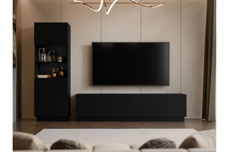 Torvalen Möbelset För Vardagsrum - Svart - Möbler - Vardagsrum - Möbelset för vardagsrum