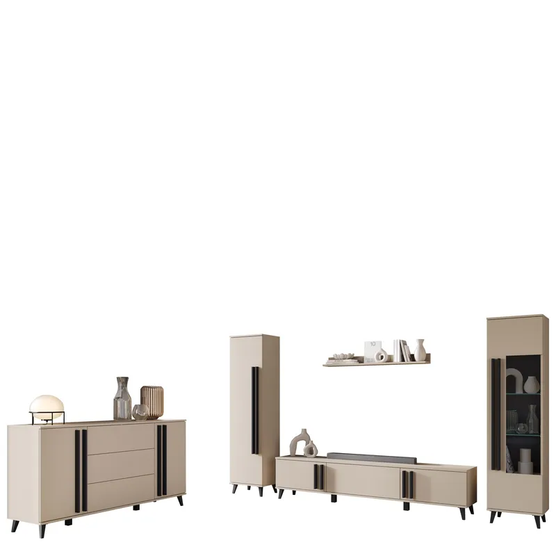 Torvos Möbelset För Vardagsrum, Beige
