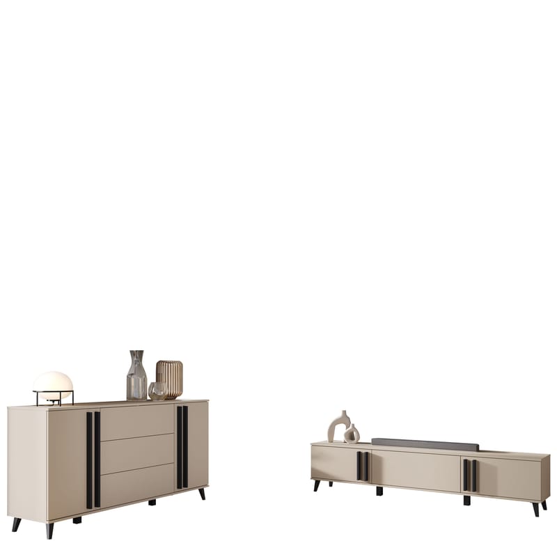 Torvos Möbelset För Vardagsrum - Beige - Möbler - Vardagsrum - Möbelset för vardagsrum