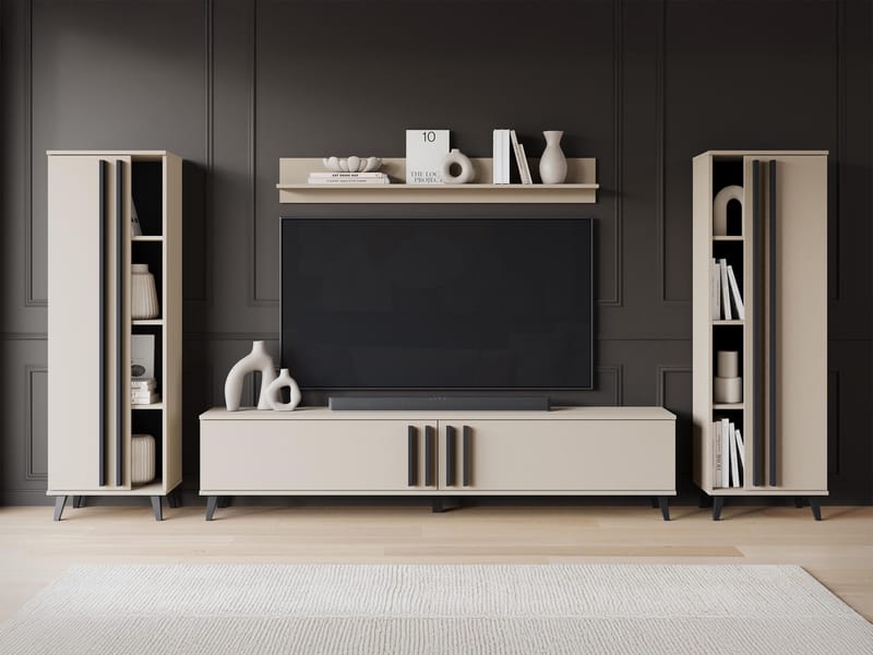 Torvos Möbelset För Vardagsrum - Beige - Möbler - Vardagsrum - Möbelset för vardagsrum