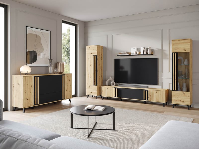 Torvos Möbelset För Vardagsrum - Brun/Svart - Möbler - Vardagsrum - Möbelset för vardagsrum