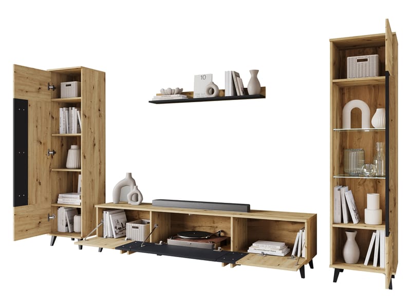 Torvos Möbelset För Vardagsrum - Svart - Möbler - Vardagsrum - Möbelset för vardagsrum