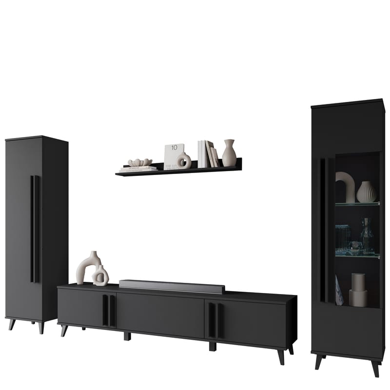 Torvos Möbelset För Vardagsrum - Svart - Möbler - Vardagsrum - Möbelset för vardagsrum
