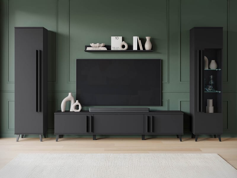 Torvos Möbelset För Vardagsrum - Svart - Möbler - Vardagsrum - Möbelset för vardagsrum