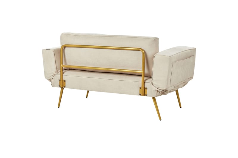 Touya Bäddsoffa 2-sits - Beige/Guld - Möbler - Vardagsrum - Bäddsoffor