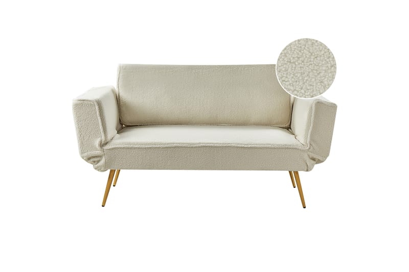 Touya Bäddsoffa 2-sits - Guld/Vit - Möbler - Vardagsrum - Bäddsoffor