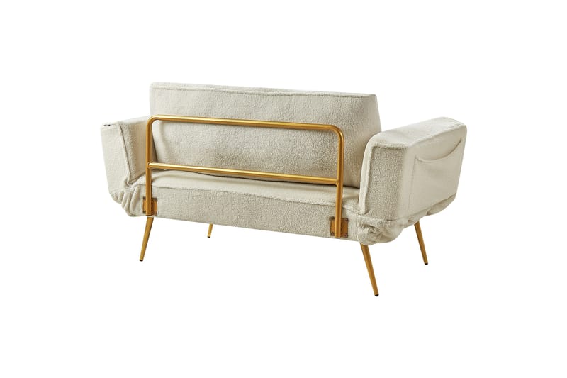 Touya Bäddsoffa 2-sits - Guld/Vit - Möbler - Vardagsrum - Bäddsoffor