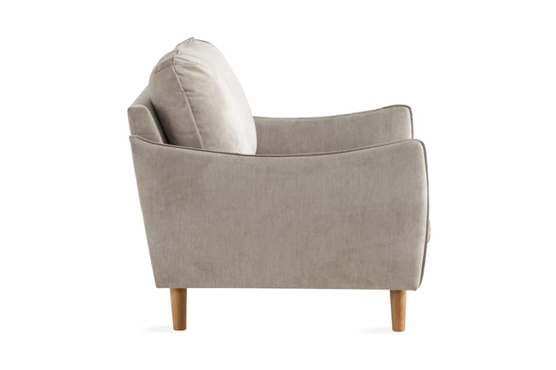 Trend Lyx Fåtölj - Beige/Ek - Möbler - Vardagsrum - Fåtöljer