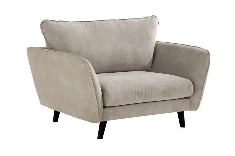 Trend Lyx Fåtölj - Beige/Svart - Möbler - Vardagsrum - Fåtöljer