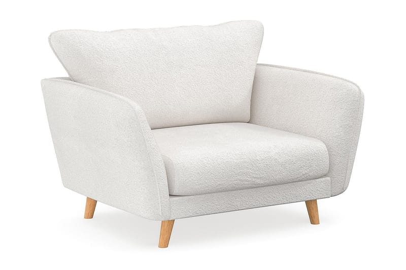 Trend Lyx Fåtölj - Vit|Bouclé - Möbler - Vardagsrum - Fåtöljer