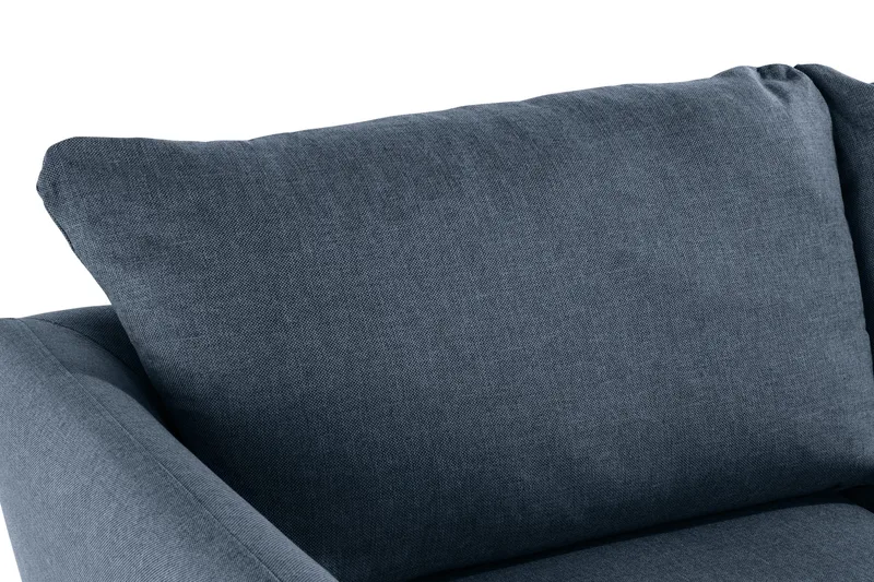 Trend Soffgrupp 3-sits + 2-sits Soffa + Fåtölj + Fotpall i Tyg - Blå - Möbler - Vardagsrum - Soffgrupper