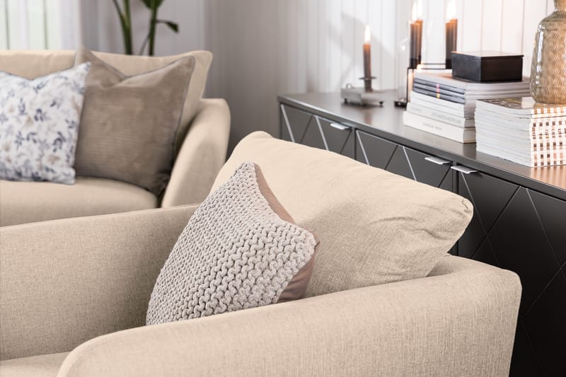 Trend Soffgrupp 3-sits + 2-sits Tygsoffa - Beige - Möbler - Vardagsrum - Soffgrupper
