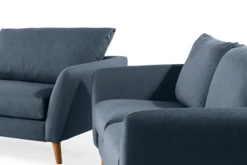 Trend Soffgrupp 3-sits + 2-sits Tygsoffa - Blå - Möbler - Vardagsrum - Soffgrupper