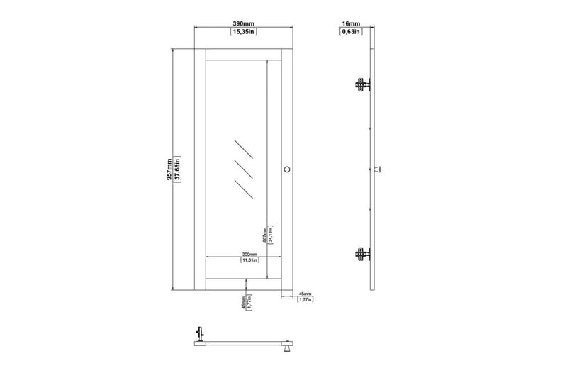 Trysil Dörr till Bokhylla 95,7 cm - Natur - Förvaring - Hyllor - Hyllplan & hyllkonsoler