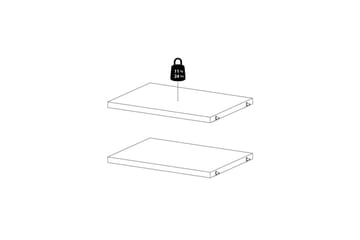 Trysil Hyllplan 37 cm - Brun - Förvaring - Sko- & klädförvaring - Garderober & garderobssystem - Garderobsinredning - Tillbehör hyllor