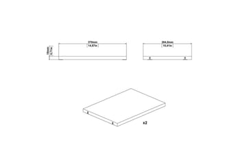 Trysil Hyllplan 37 cm - Brun - Förvaring - Sko- & klädförvaring - Garderober & garderobssystem - Garderobsinredning - Tillbehör hyllor