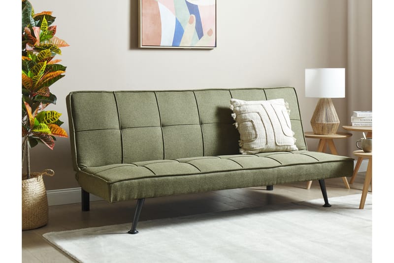 Tunni Bäddsoffa 3-sits - Silver/Grön - Möbler - Vardagsrum - Bäddsoffor